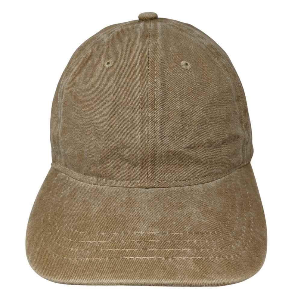 Unbranded Slideback Baseball Cap Brown One Size Adjustable Lightweight Blank